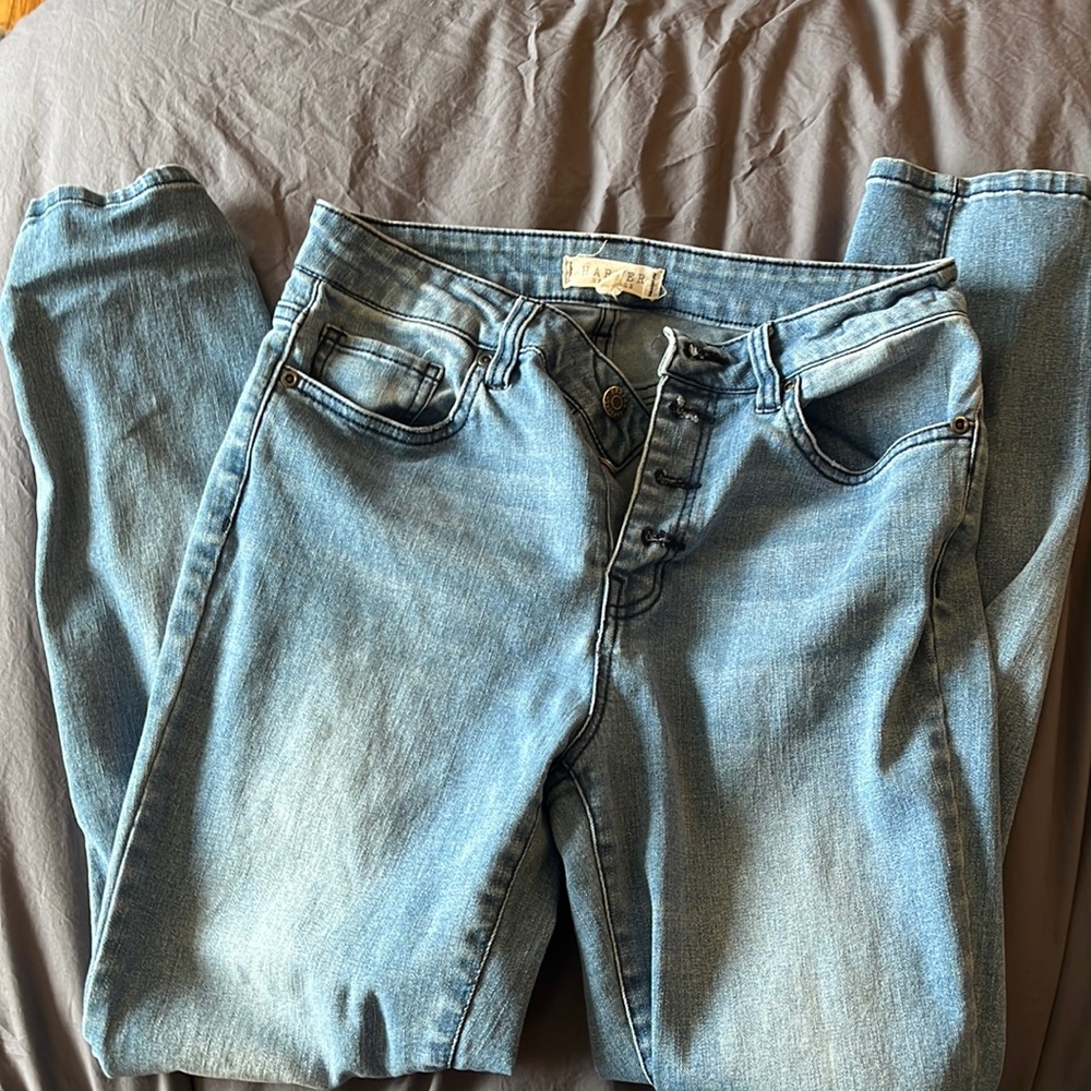 Harper Button Fly Skinny Jeans